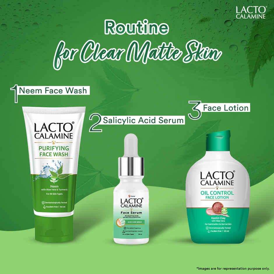 Lacto Calamine Facewash With Neem, Aloe Vera & Turmeric
