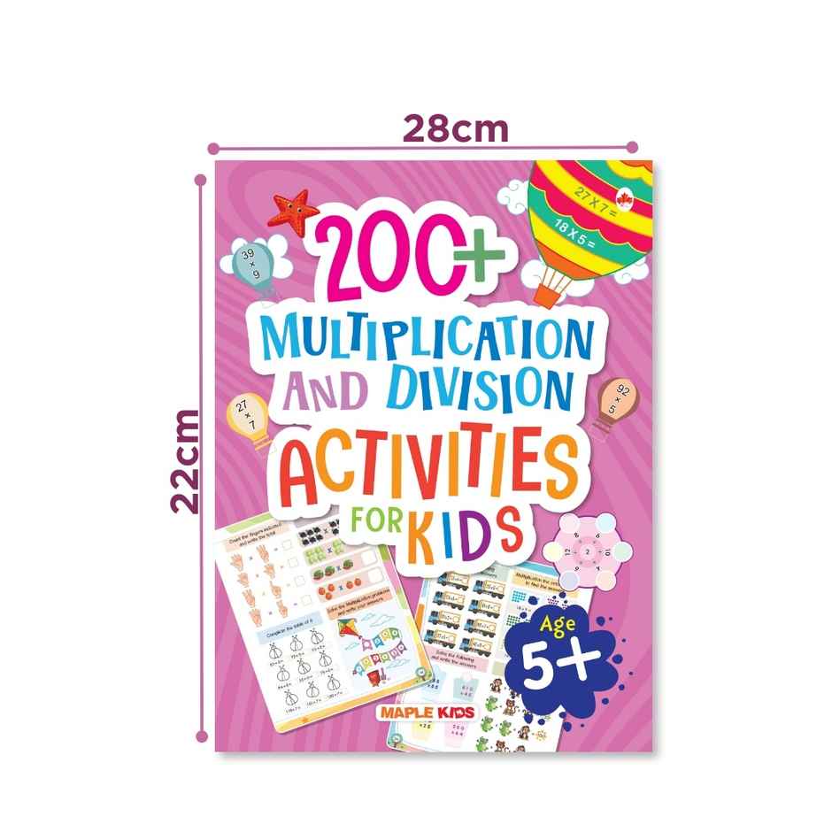 Math Activity Book for Kids | 200+ Multiplication and Division for Age 5+ Years | Math Activities