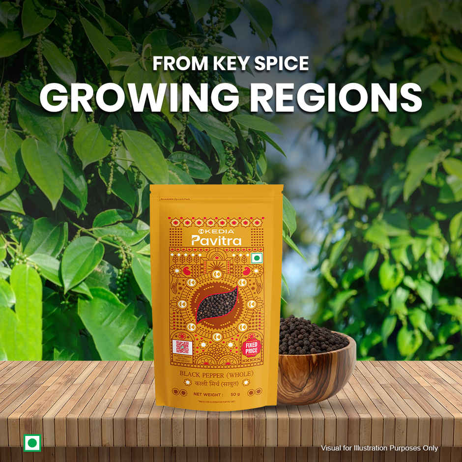 Kedia Pavitra Black Pepper Whole-Kali Mirch