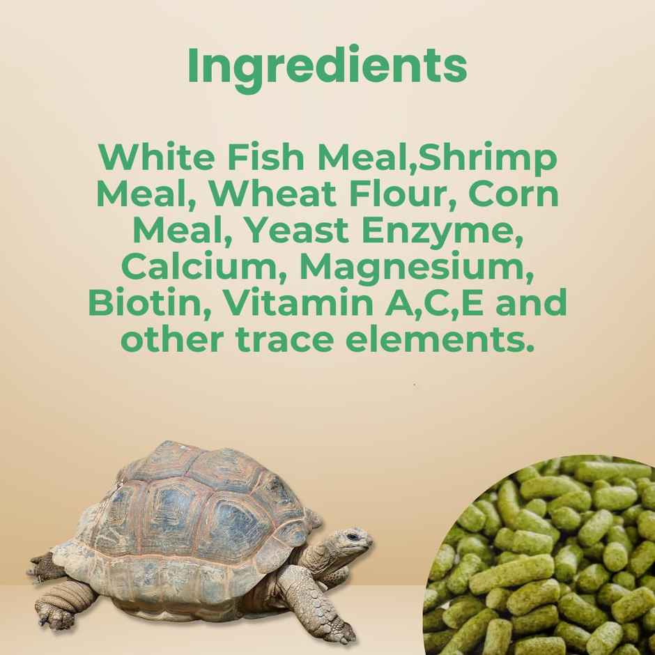 Petcrux Premium Pellet Turtle Food For All Life Stages Contains Fish