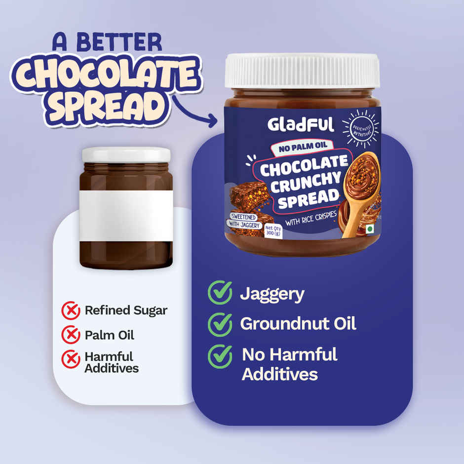 Gladful Chocolate Crunchy Spread