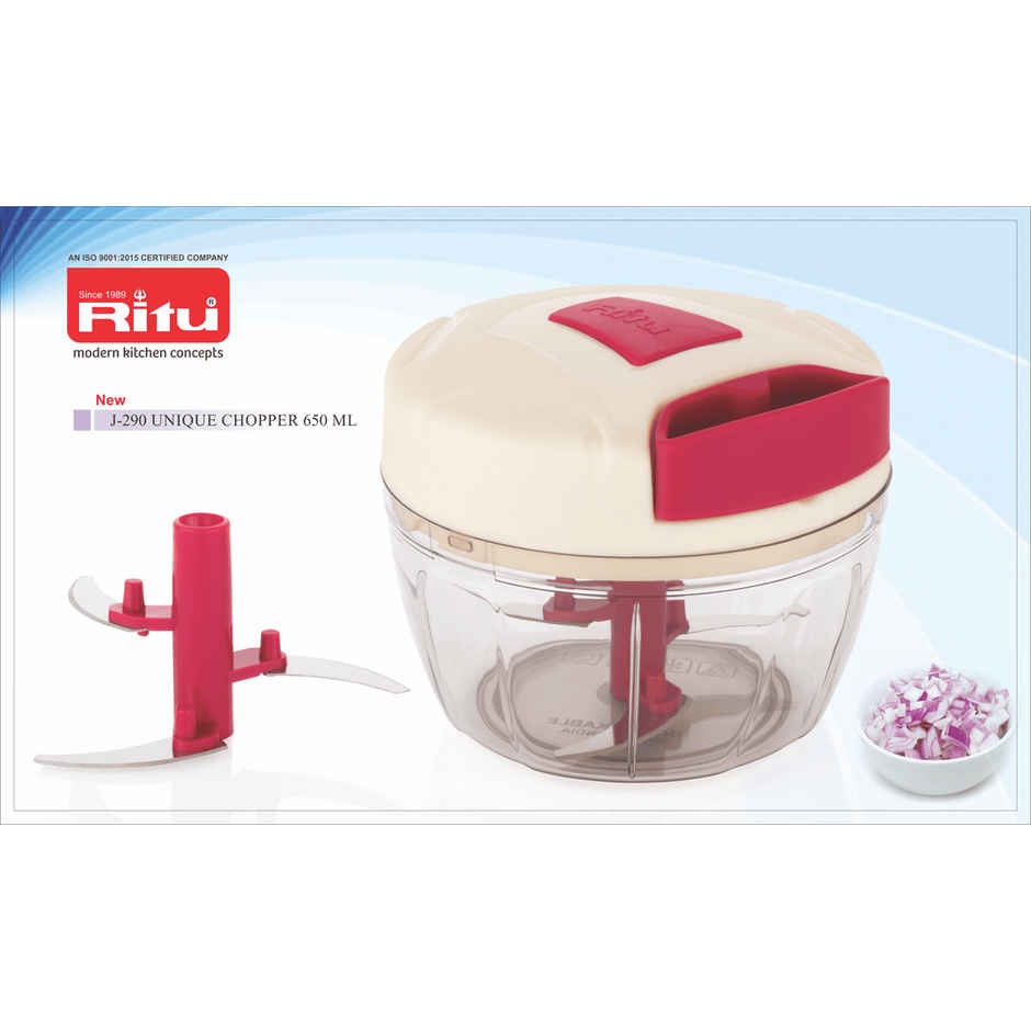 Ritu Unique Chopper 650Ml J-290 Assorted Colour
