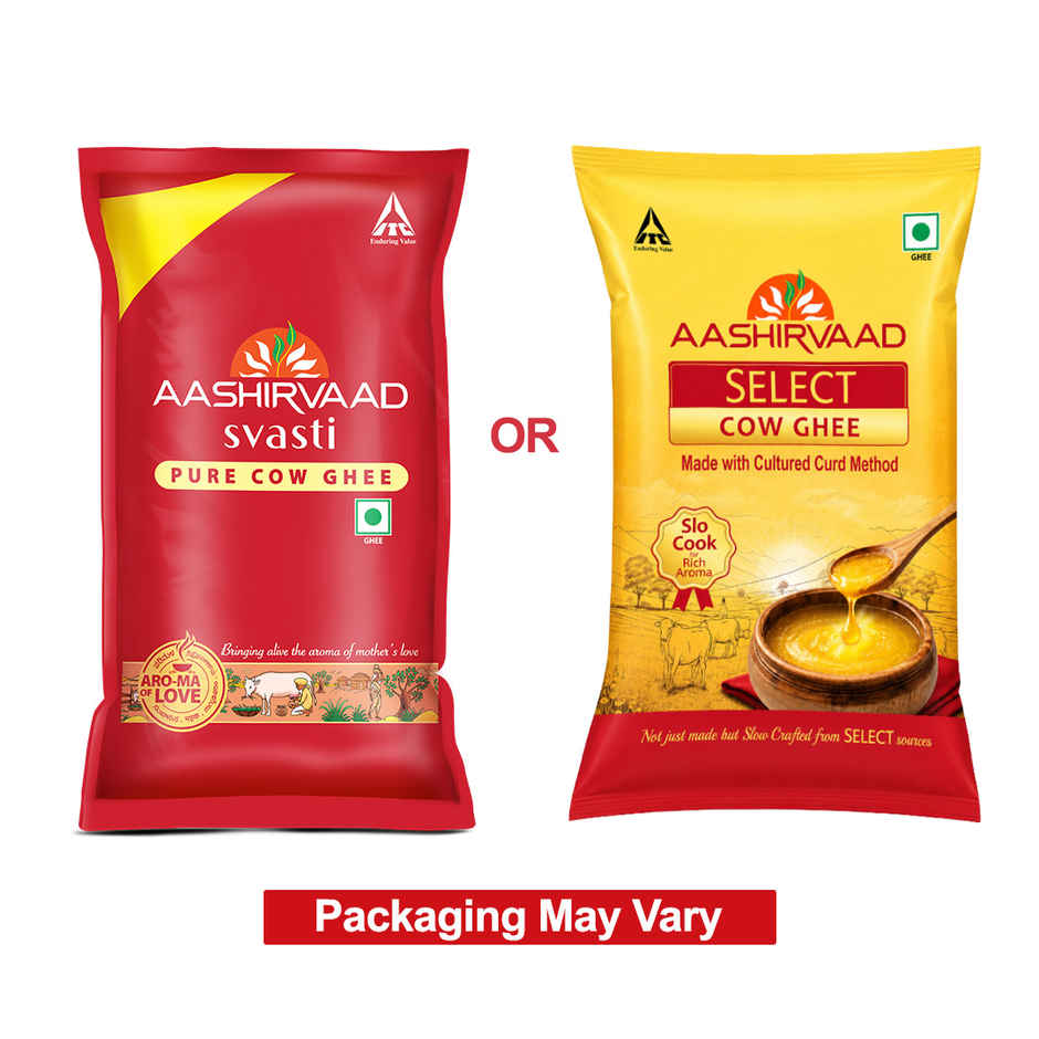 Aashirvaad Pure Cow Ghee | Pouch | Rich Aroma
