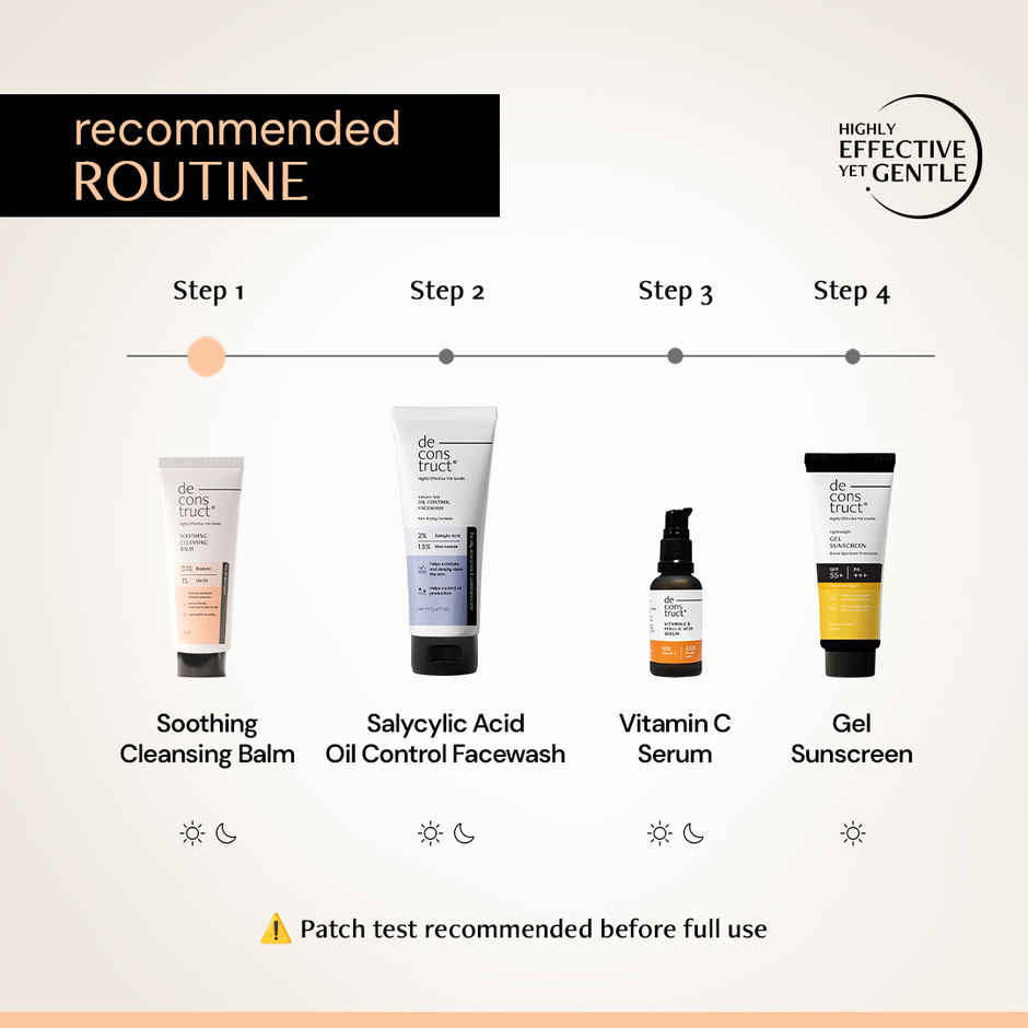 Deconstruct Soothing Cleansing Balm | With Bisabolol & Oat Oil | Removes Waterproof Makeup