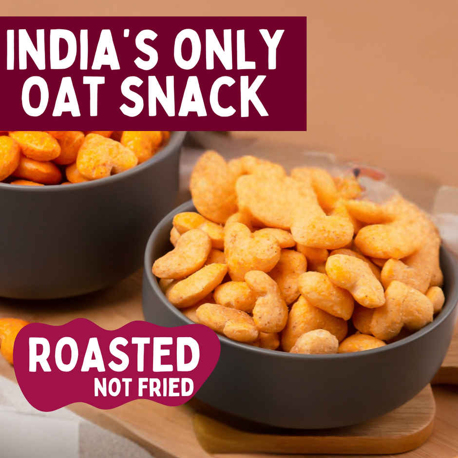 Eatopia Healthy Oat Bites BBQ | Not Fried Puff Snacks | No Palm Oil