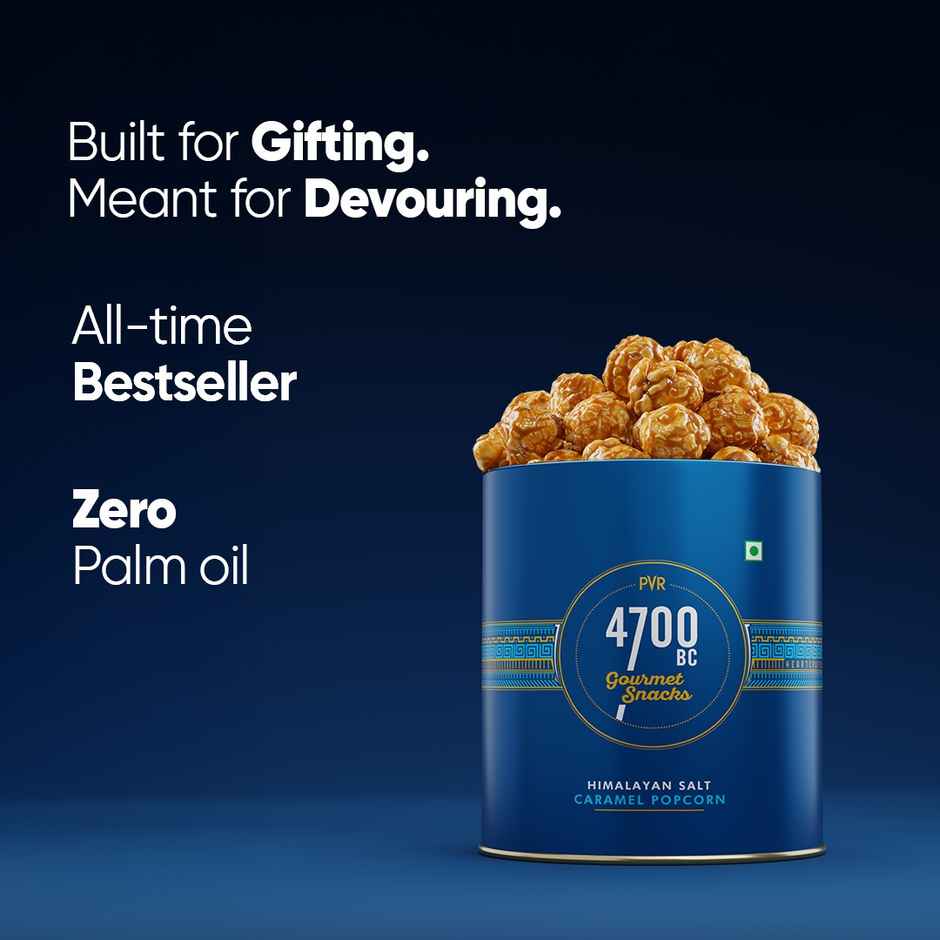 4700BC Himalayan Salt Caramel Gourmet Popcorn | Tin