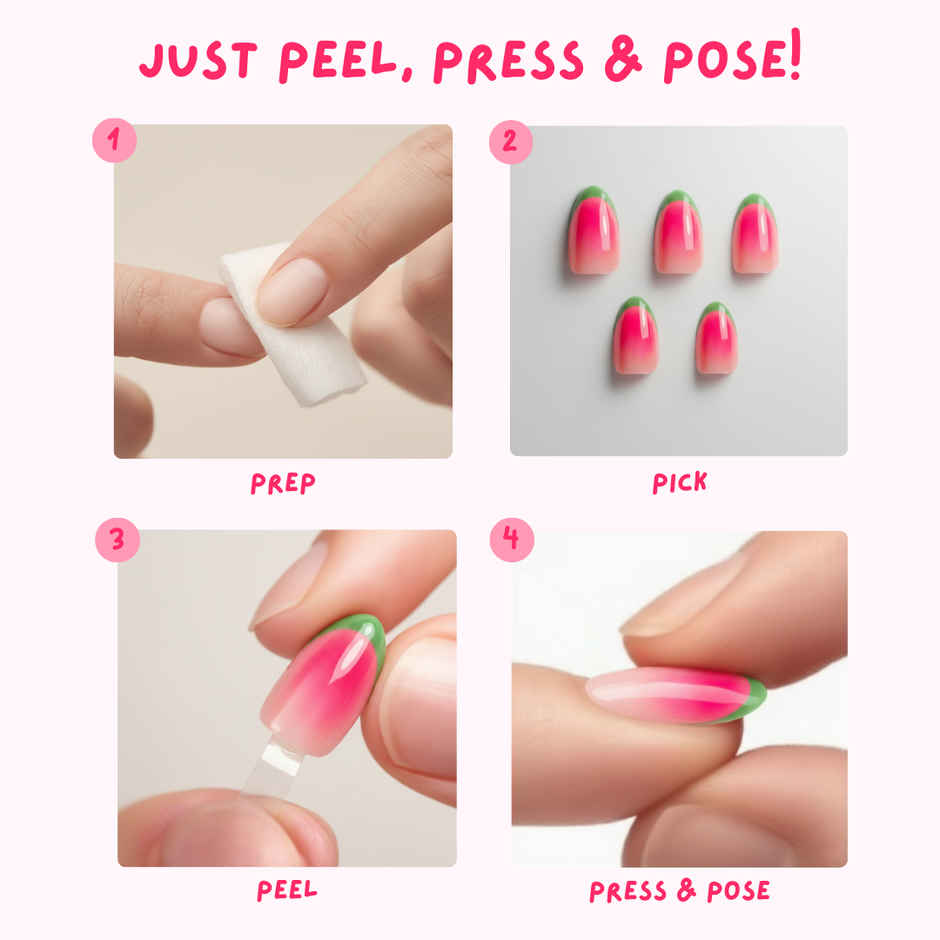 Nailinit Orange Candy Press On Nails