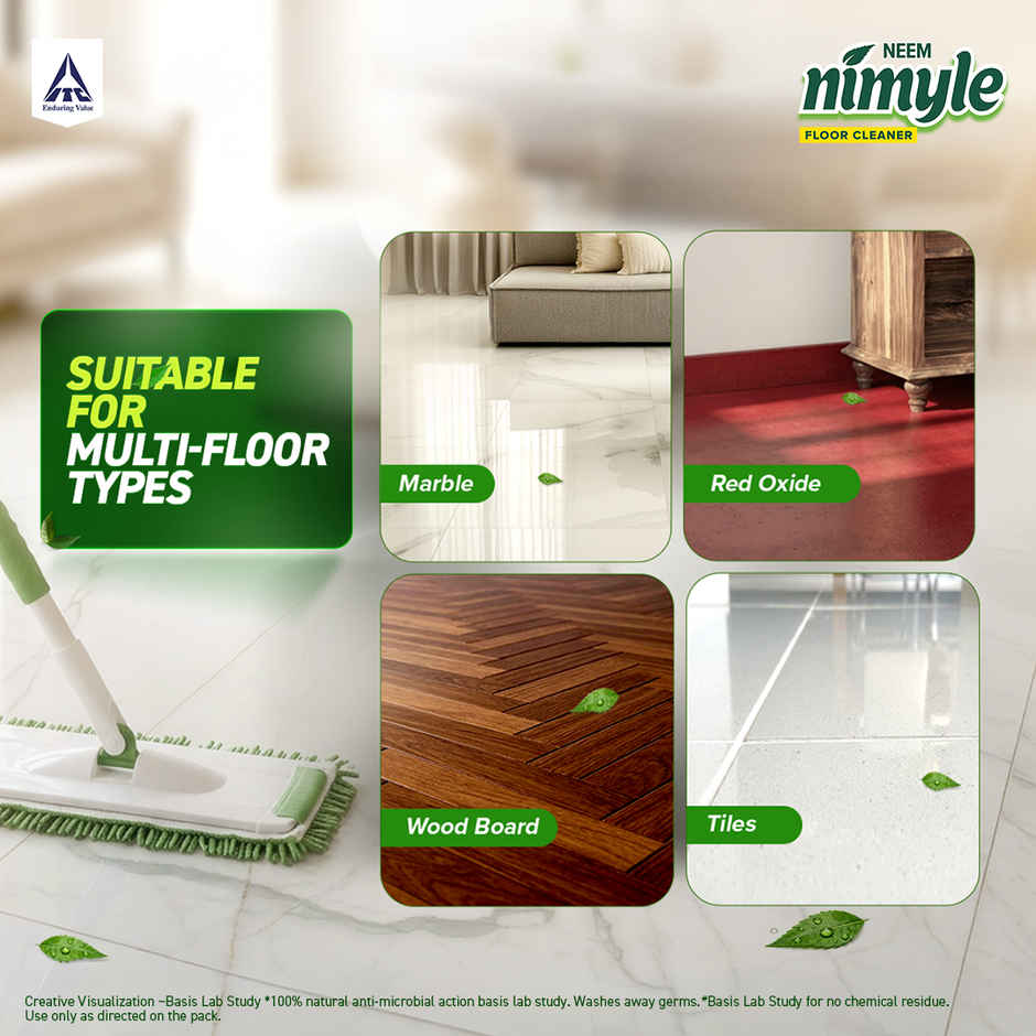 Nimyle Herbal Floor Cleaner | 99.9% Anti-Bacterial | Kid & Pet Safe