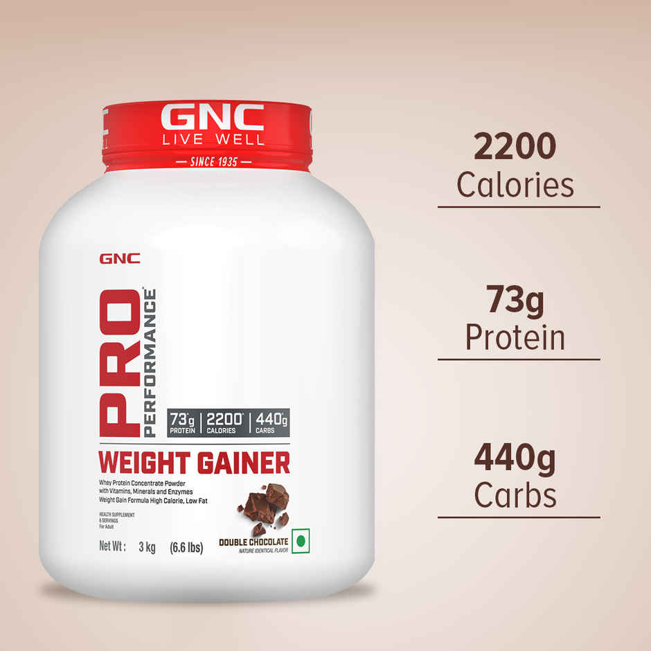 Gnc Pro Performance Weight Gainer & Black Shaker Combo Double Chocolate
