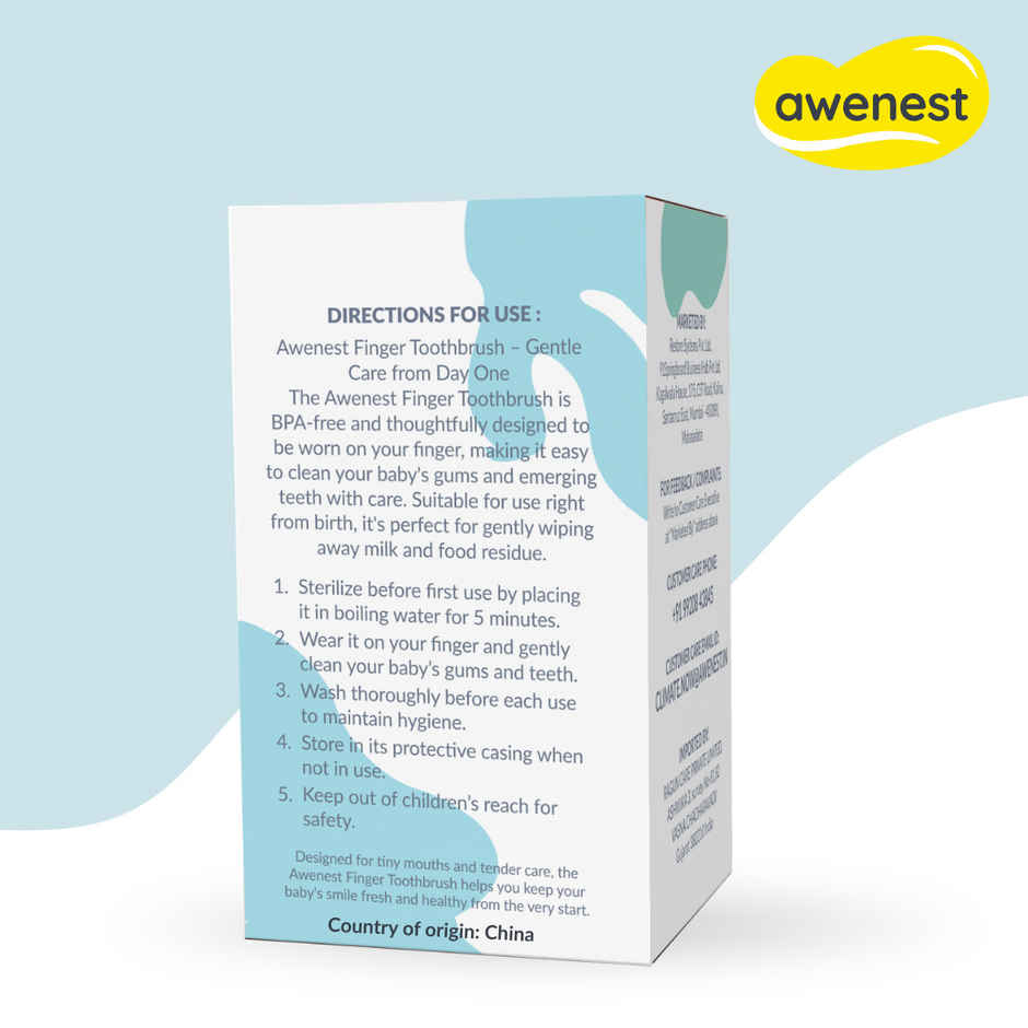 Awenest Finger Baby Toothbrush Certified BPA free