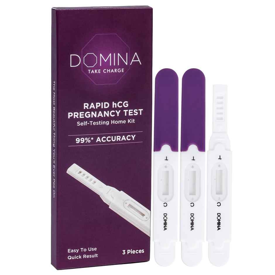 Domina Rapid Pregnancy Test Kit - 99% Accuracy & Easy to Use