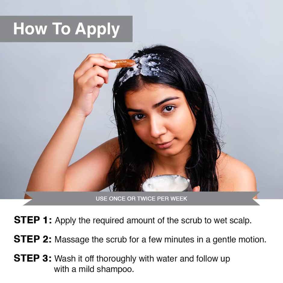 Bare Anatomy Scalp Scrub With Natural Ahas Coconut & Sugar Get Up To 99% Dandruff Reduction