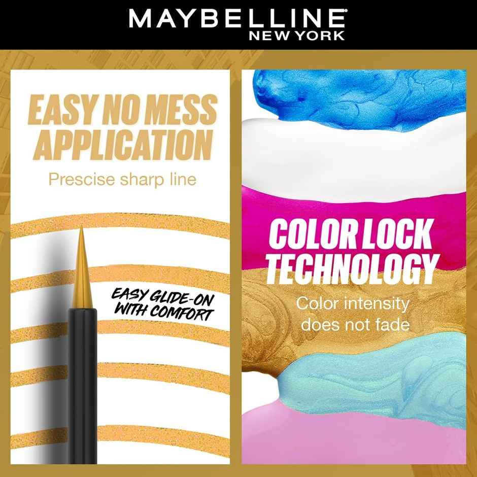 Maybelline Tattoo Play Gold Liquid Eyeliner - Drop
