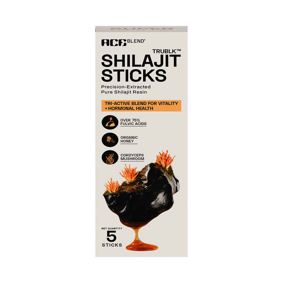 Ace Blend Trublk Shilajit Sticks | Natural Vitality & Testosterone Support | 5 Sticks