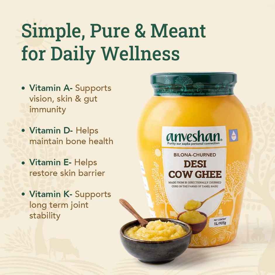 Anveshan A2 Desi Cow Ghee | Pure & Traditional