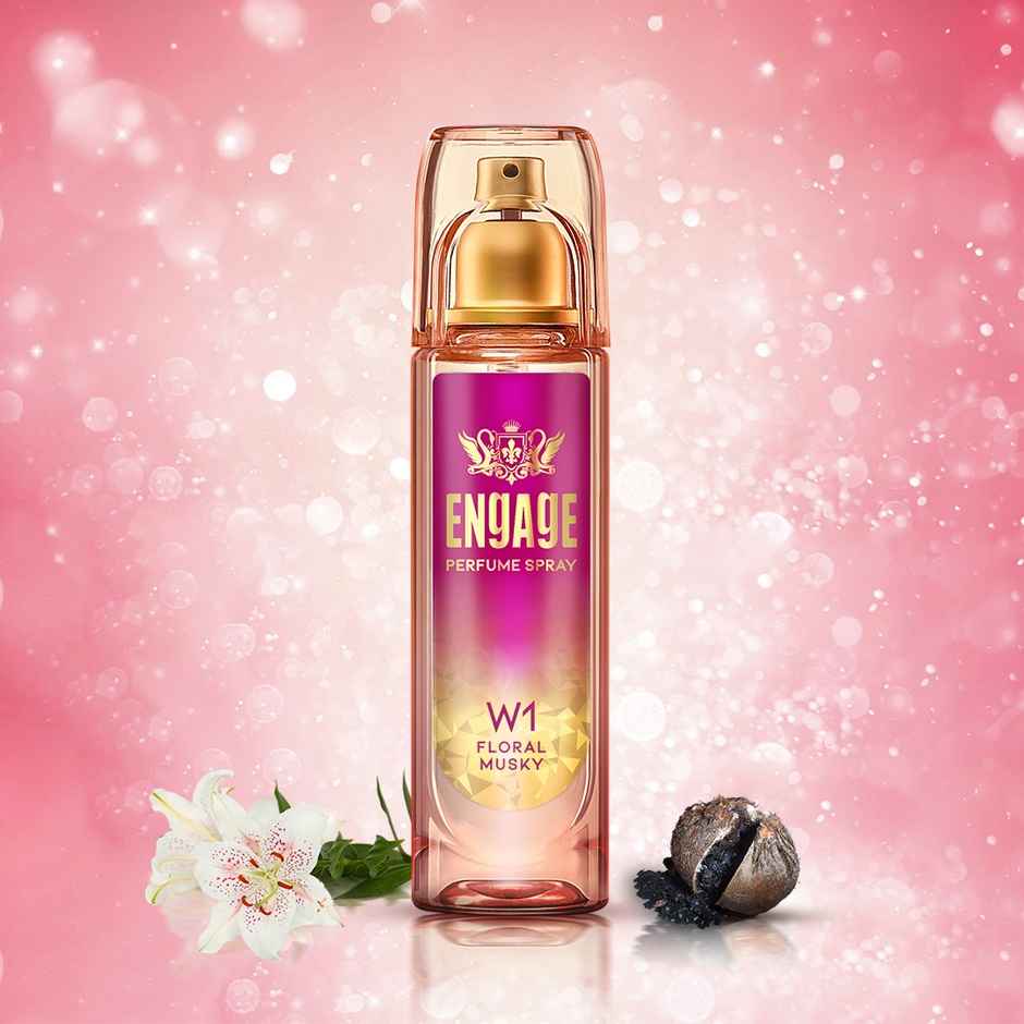 Engage W1 Perfume Spray for Women 120ml | Fruity & Floral | 24 hr Freshness | Long Lasting