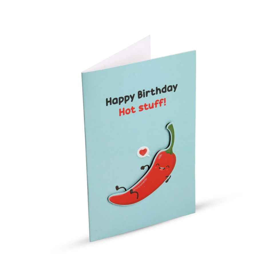Itsy Bitsy 3d Greeting Card & Envelope Hot Stuff 4 x 6 Inch Approx 2 Pc Lb