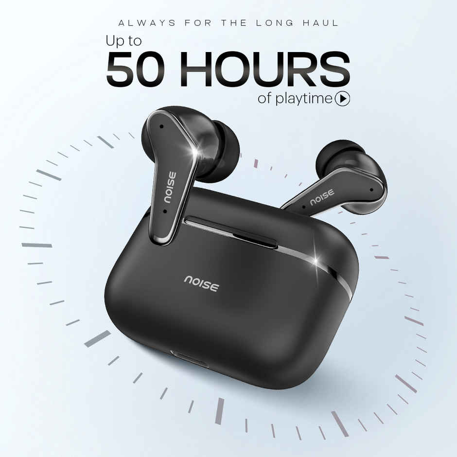 Noise Buds VS102 Elite 50H Battery 4 Mic ENC 11mm Driver Instacharge TWS Earbuds | Carbon Black