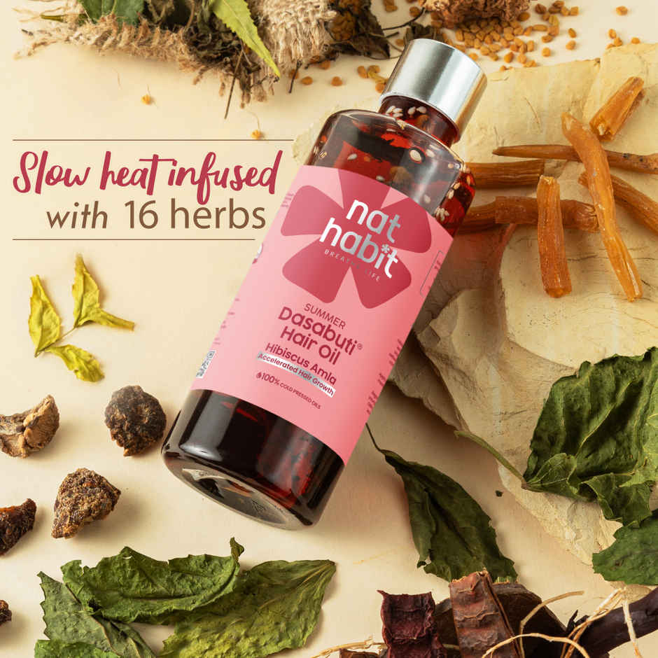 Nat habit Hibiscus Amla Hair Oil