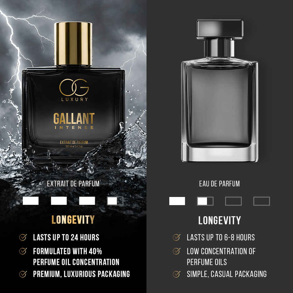 OG Luxury Gallant Intense Extrait De Parfum| Long Lasting| Premium Perfume For Men