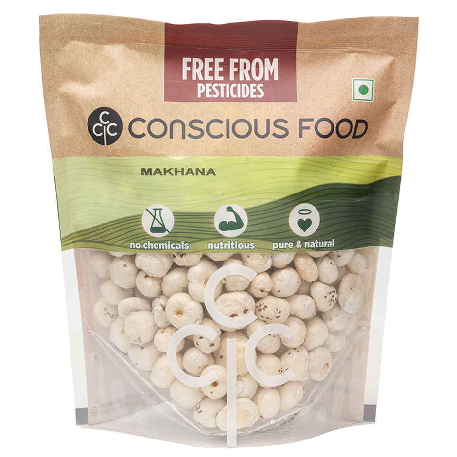 Conscious Food Raw Fox Nut Puffed Makhana Natural