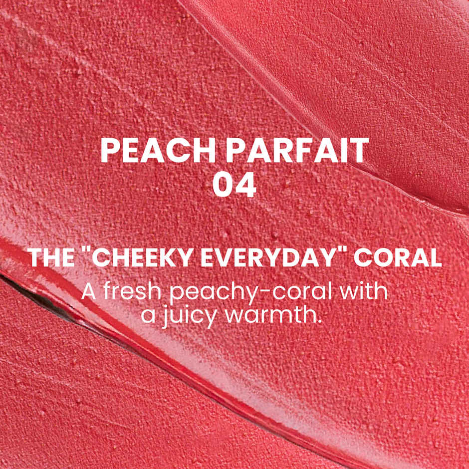 Typsy Beauty Pout Cloud Matte Lip Balm |Tinted Lip Balm | long-lasting stain I Peach Parfait