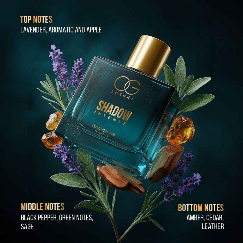 OG Luxury Shadow Intense Extrait De Parfum for Men | Long Lasting Lavender Fragrance