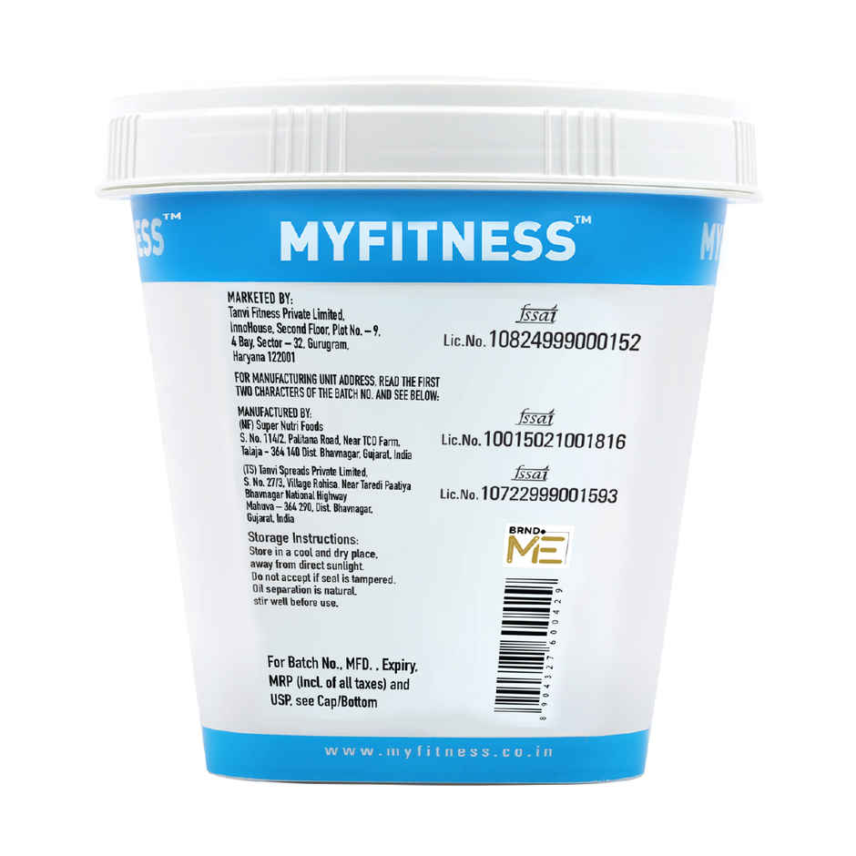 MyFitness Original Peanut Butter Crunchy Spread | High Protein