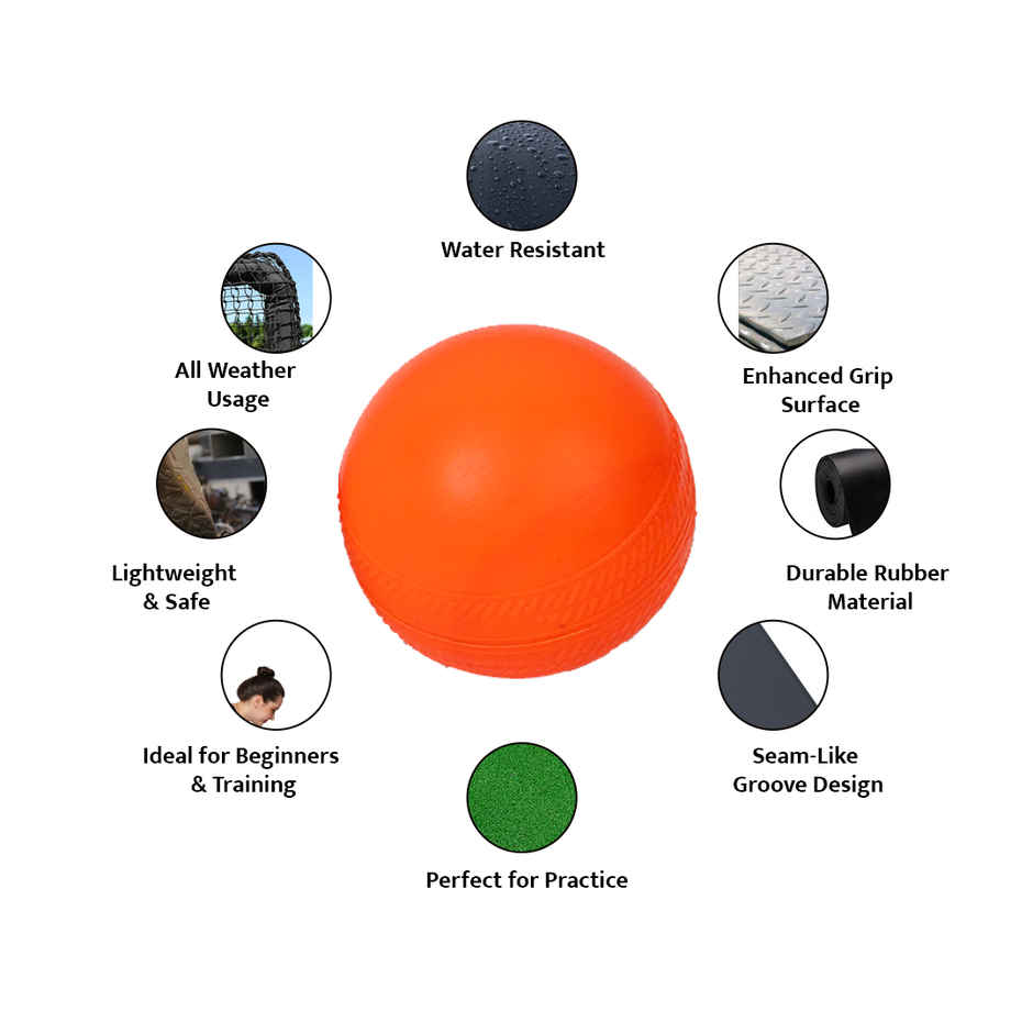 Zike Premium Plastic Cricket Balls | Assorted Color