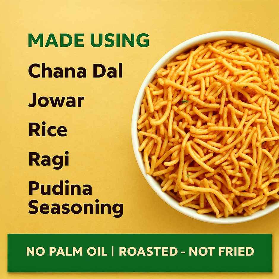 Eat Better Co Millet Bhujia Pudina Masti Roasted | Not Fried