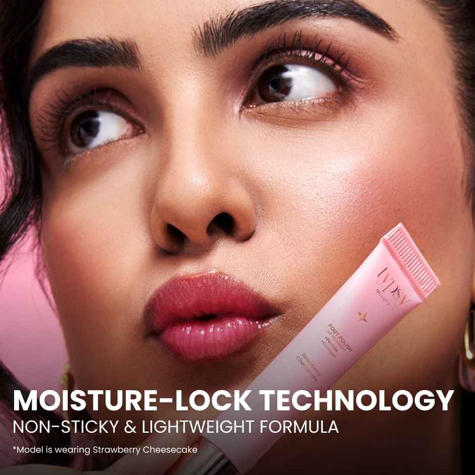 Typsy Beauty Pout Polish Peptide Lip Treatment Balm|Strawberry Cheesecake |8Ml