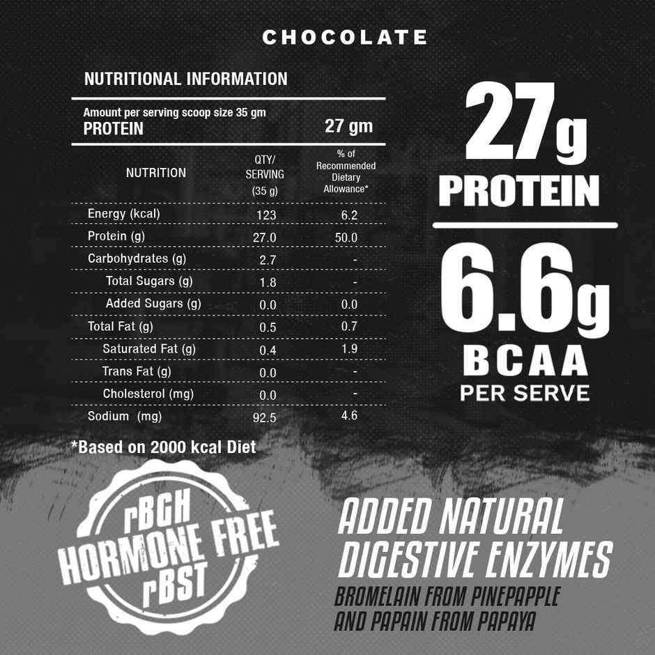 Foodstrong Whey Protein Isolate Chocolate
