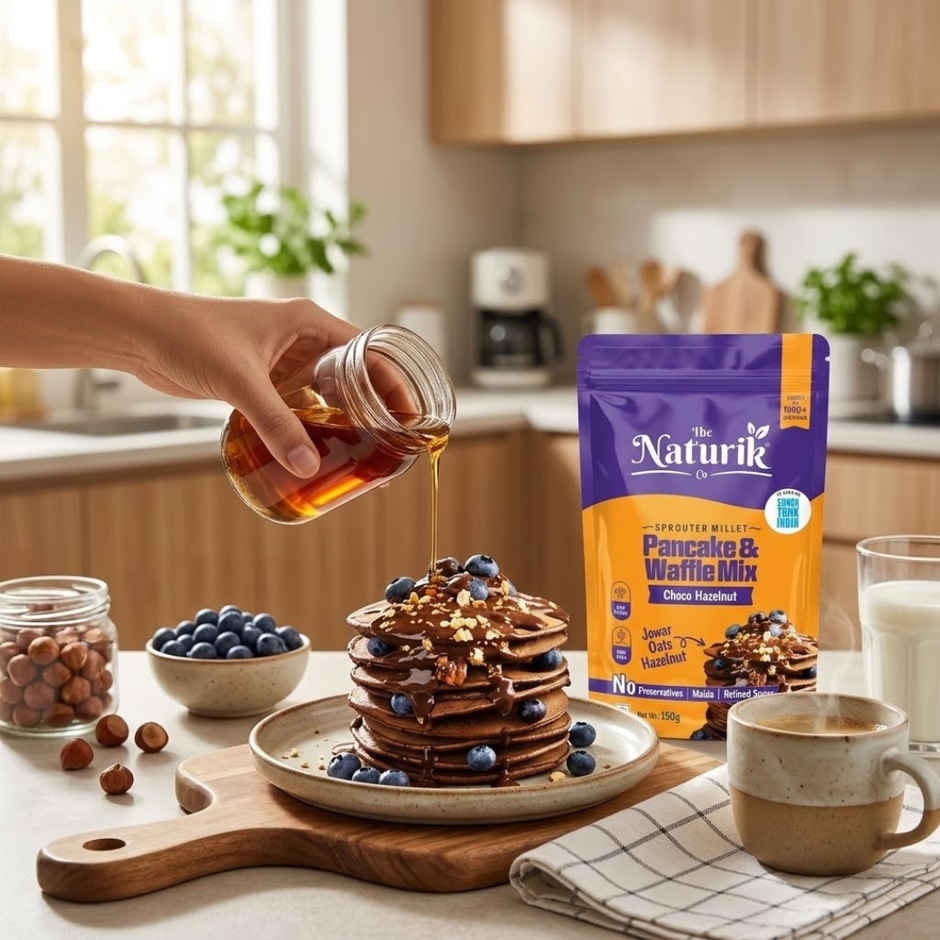 The Naturik Co High Protein Millet Pancake | Hazelnut