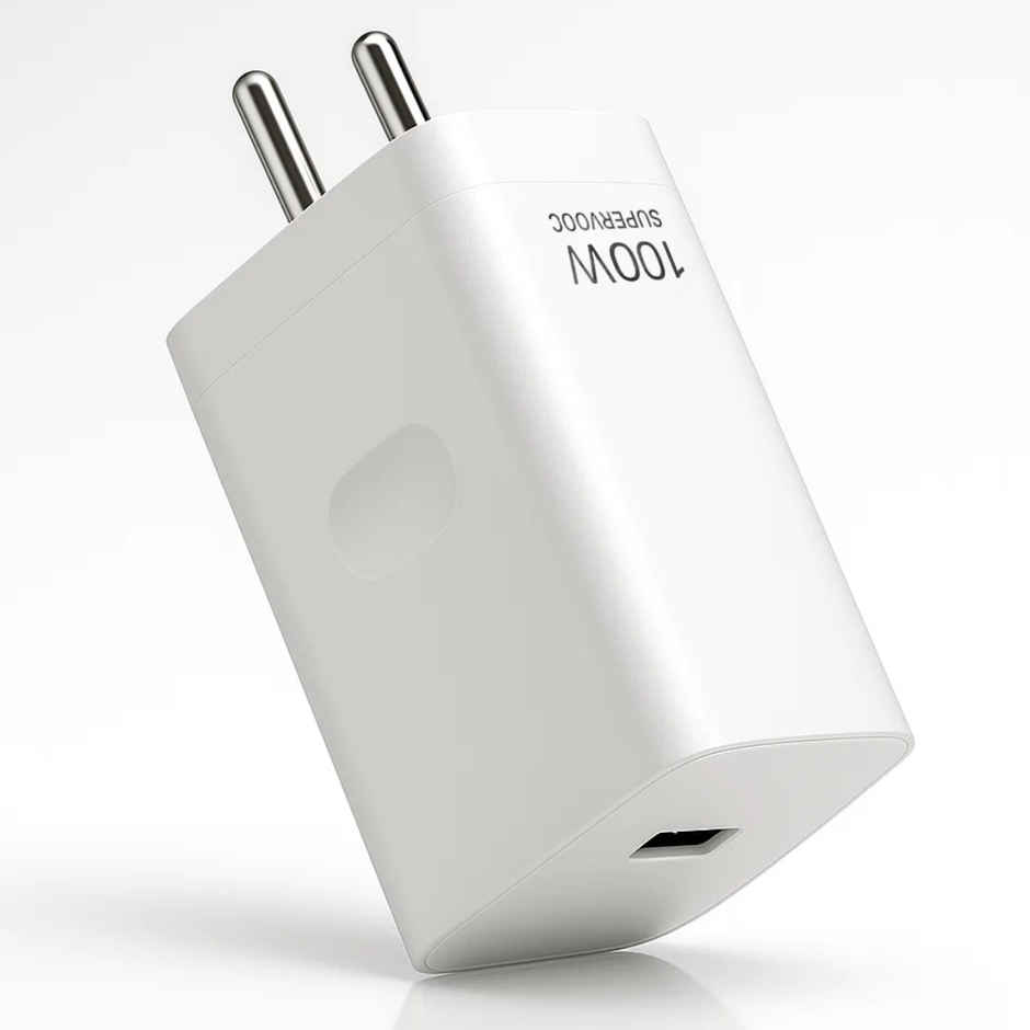 Roarx 100W Supervooc/VOOC/WARP/DASH Fast Charging Adapter with Cable for OnePlus - White & Red