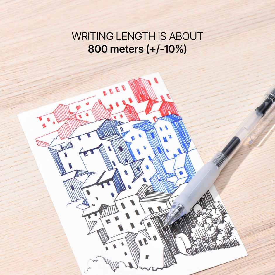 Kaco Keybo Transparent Gel Pen | Blue