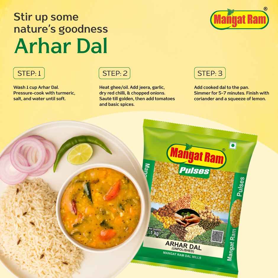 Mangat Ram Unpolished Arhar Dal/Toor Dal
