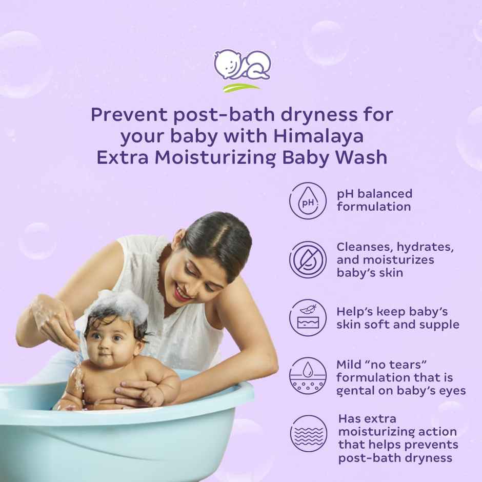 Himalaya Extra Moisturizing Baby Wash with pH 5.5