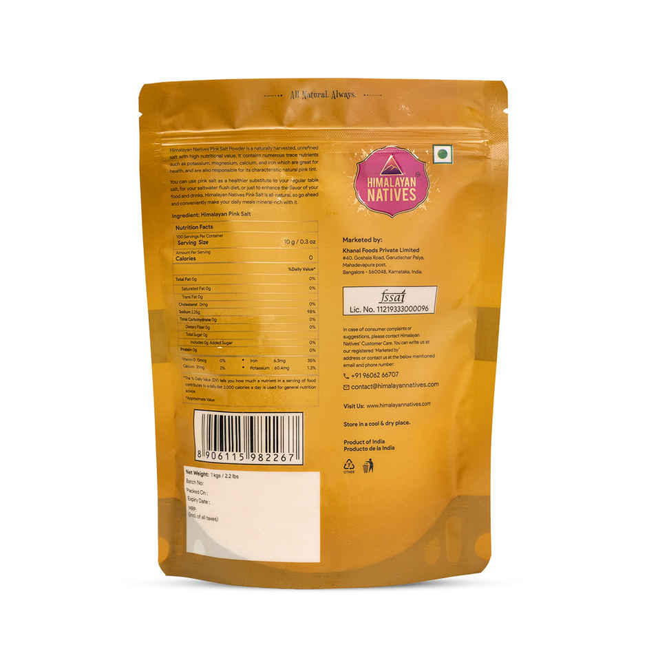 Himalayan Natives Himalayan Pink Salt - Powder