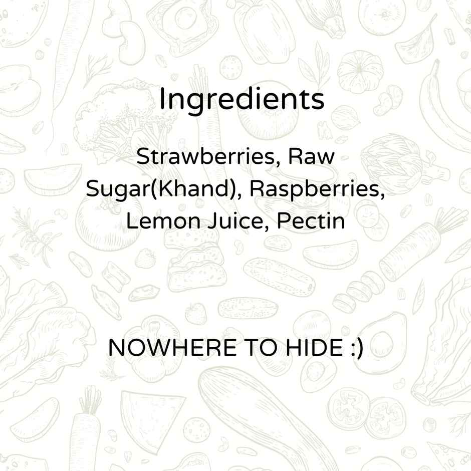 The Gourmet Jar Raspberry Strawberry Preserve