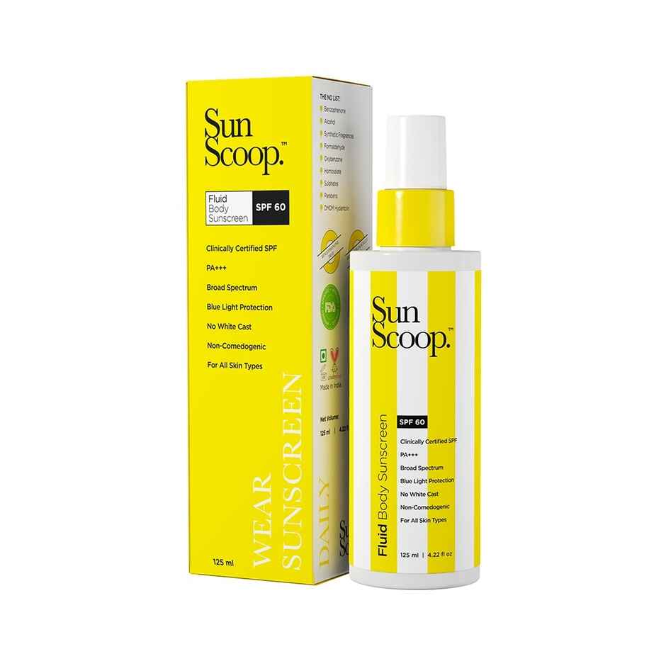 SunScoop Fluid Body Sunscreen SPF 60 For All Skin Types