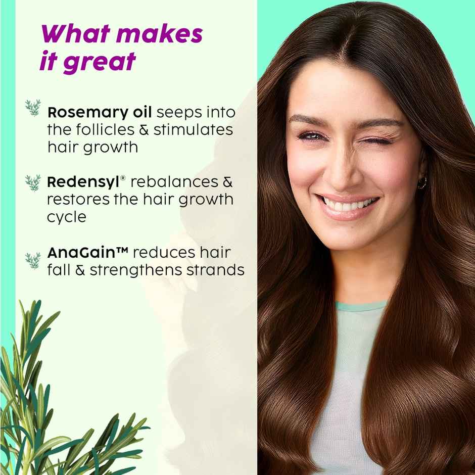 Plix The Plant Fix Rosemary Advanced Hair Growth Serum, Reduces Hair Fall & Promotes Hair Growth