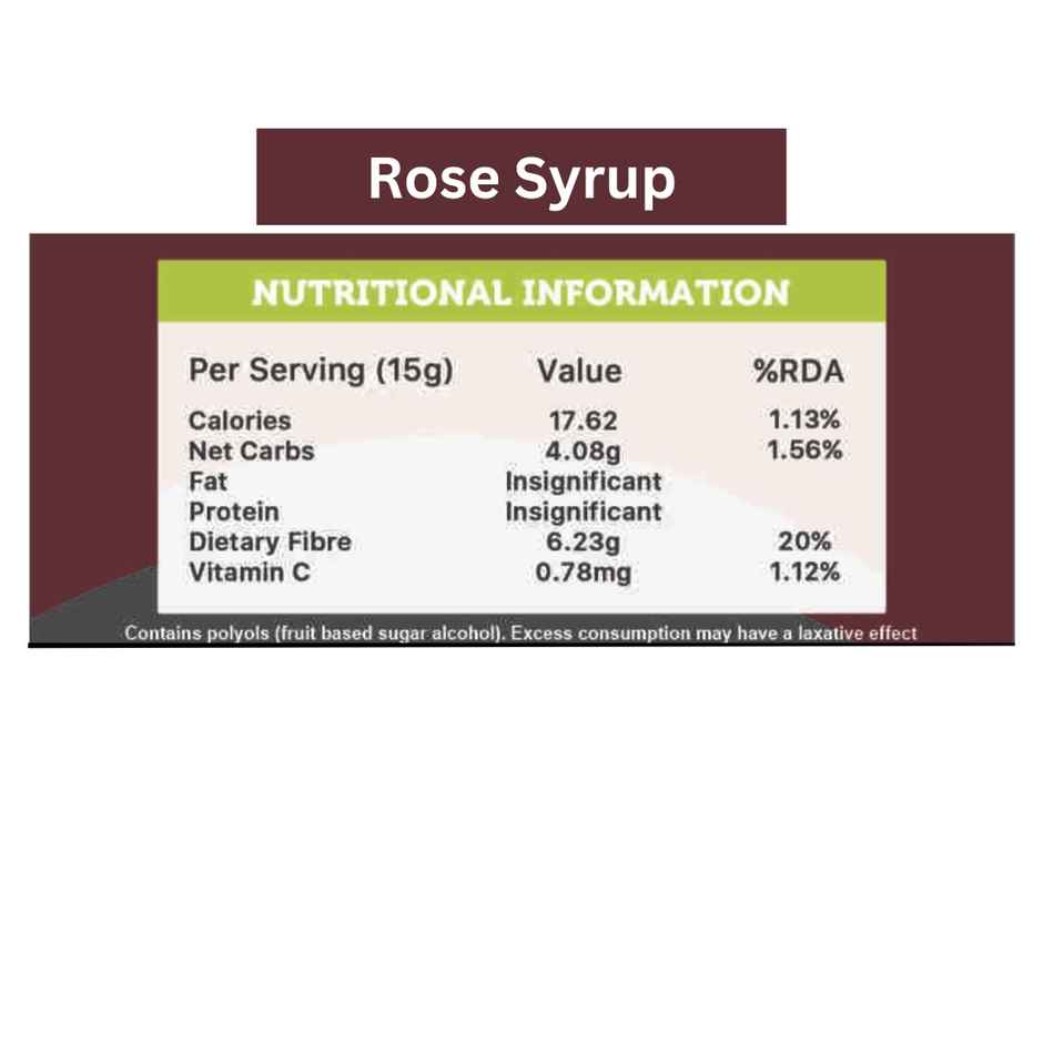 Vistevia Gulabo Sugar Free Rose Syrup