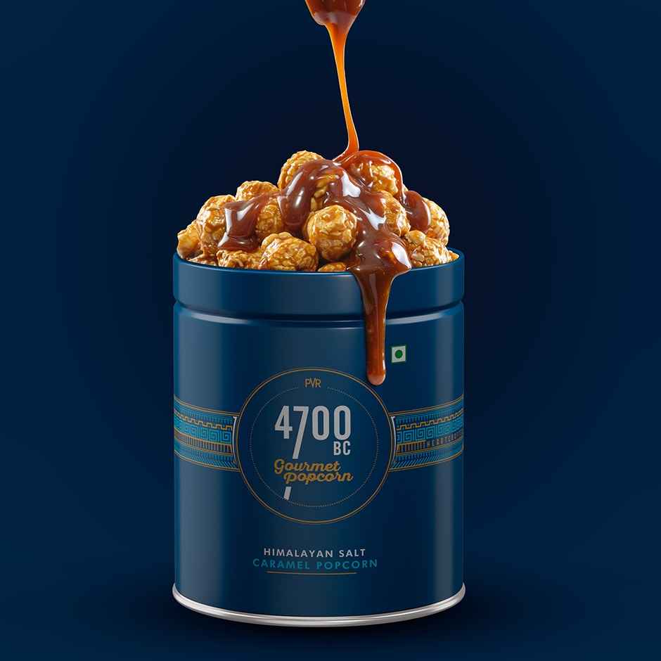 4700BC Himalayan Salt Caramel Gourmet Popcorn | Tin