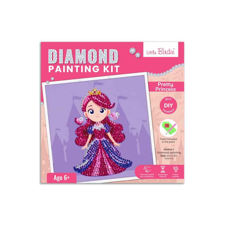 Itsy Bitsy Diy Diamond Painting Kit Pretty Princess 1 Box Lb