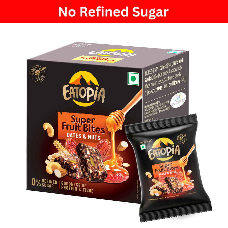 Eatopia Fruit Minis Date Bites Energy Bars (No Refined Sugar & Preservatives)
