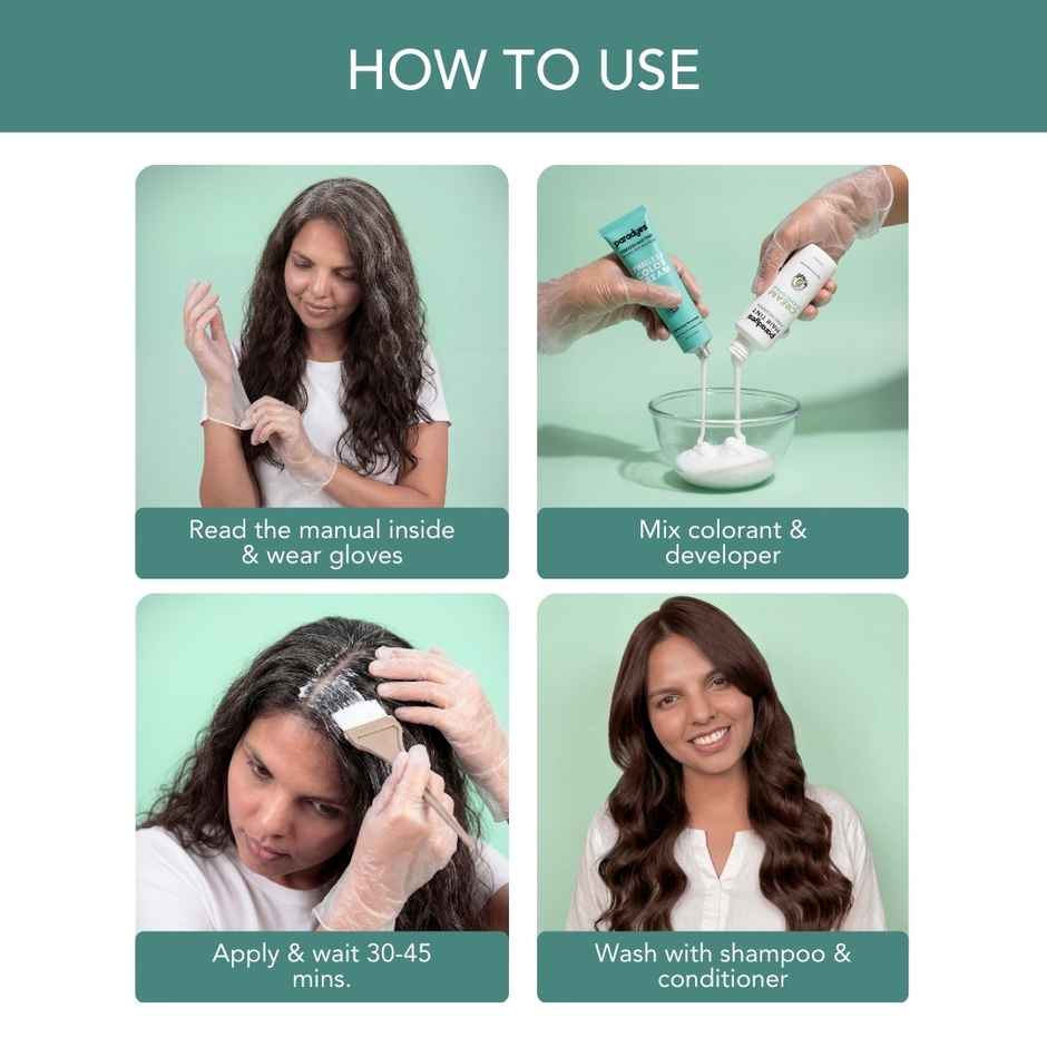 Paradyes Mini Natural Brown Timeless Hair Tint for Complete Grey Coverage