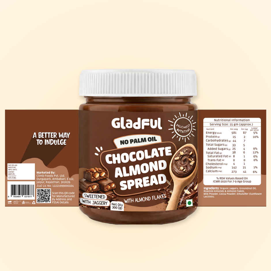 Gladful Chocolate Almond Spread