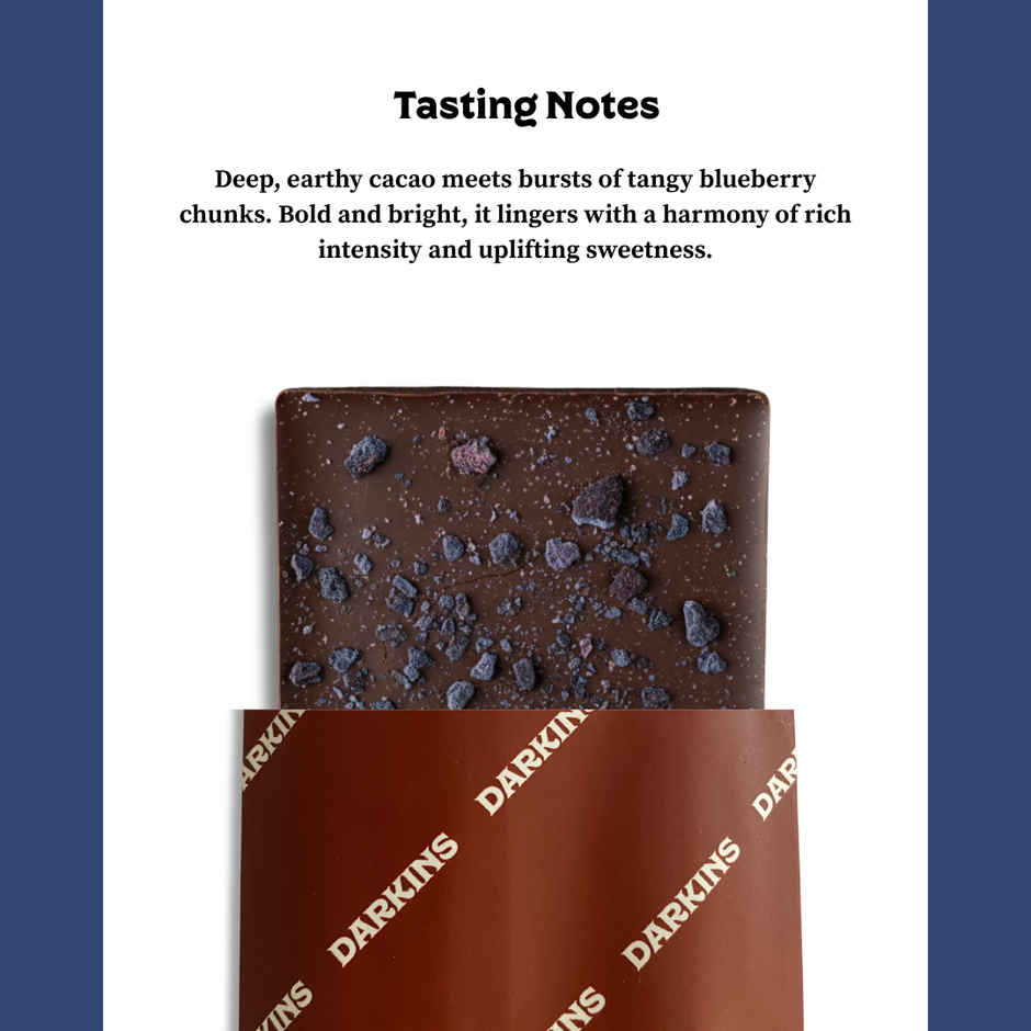 Darkins Indian Artisanal 70% Dark Blueberry Chocolate Combo
