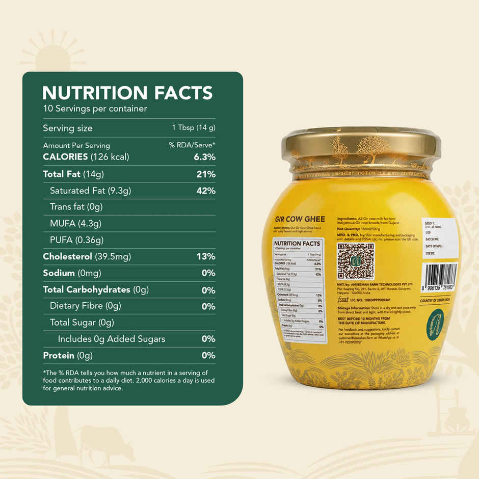 Anveshan A2 Gir Cow Ghee