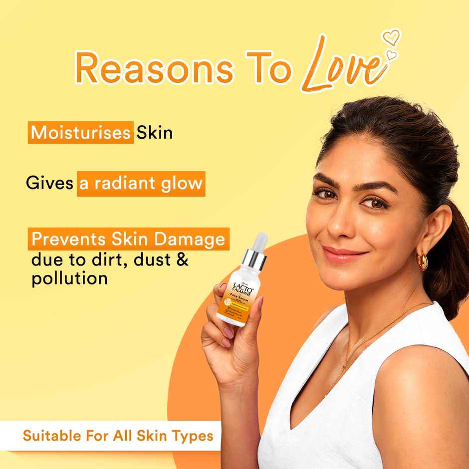 Lacto Calamine Vitamin C Serum Skin Brightening Serum With Pollushield, Vitamin E, B3 And B5